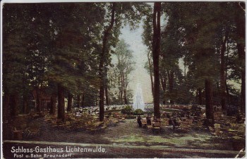 AK Niederwiesa Schloss-Gasthaus Lichtenwalde 1908