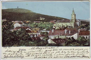 AK Bad Vöslau Ortsansicht Niederösterreich Österreich 1905