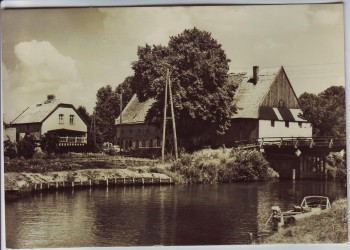AK Foto Himmelpfort bei Fürstenberg/Havel Am Kanal 1970