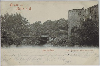 VERKAUFT !!!   AK Halle an der Saale Neue Saalebrücke 1898