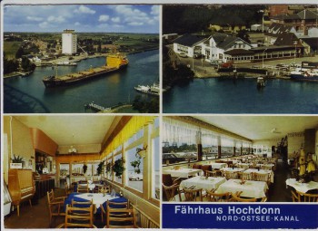 AK Mehrbild Fährhaus Hochdonn Nord-Ostsee-Kanal 1970
