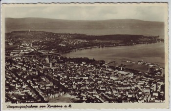 AK Foto Konstanz am Bodensee Flugzeugaufnahme Luftbild 1930