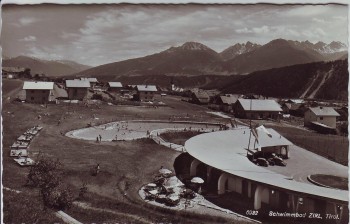 AK Foto Zirl in Tirol Schwimmbad Österreich 1960