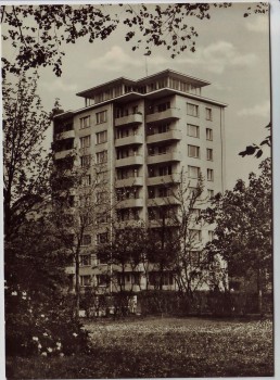 AK Foto Chemnitz Hochhaus am Schloßteich 1975