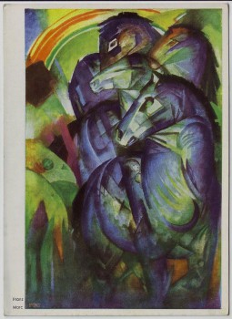 Künstler-AK Franz Marc Turm der Blauen Pferde 1950