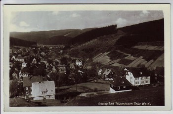 AK Foto Stützerbach Ortsansicht mit Bahngleis bei Ilmenau Thüringen 1960