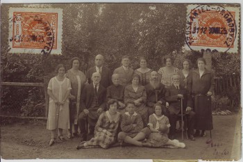 AK Foto Truskawez Truskawiec Трускавець Gruppenfoto Judaica Ukraine 1925 RAR