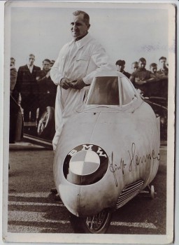 VERKAUT !!!   AK Foto Autograph Ernst Jakob Henne Rennfahrer BMW 500 Kompressor signiert Autogramm 1937 RAR