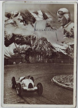 VERKAUFT !!!   AK Foto Autograph Hans Stuck Rennfahrer Auto-Union signiert Autogramm 1939 RAR