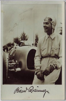 VERKAUFT !!!   AK Foto Bernd Rosemeyer Rennfahrer Auto-Union 1940 RAR