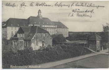 VERKAUFT !!!   AK Wünsdorf Kr. Teltow b. Zossen Lehrgang für Leibesübungen Vorderansicht Wohnblock 1933