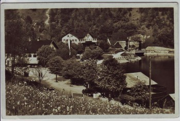 AK Foto Urfeld am Walchensee (Kochel am See) Hotel zur Post 1930