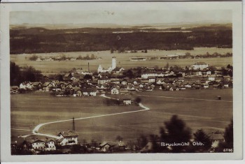 AK Foto Bruckmühl Ortsansicht Oberbayern 1930