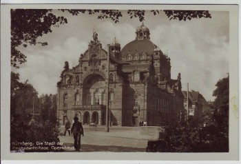 AK Foto Nürnberg Blick auf Opernhaus 1940