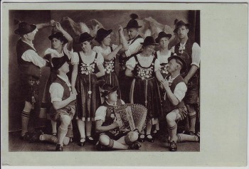 VERKAUFT !!!   AK Blaichach Schuhplattlergruppe Heimat-Verein in Trachten 1939 RAR