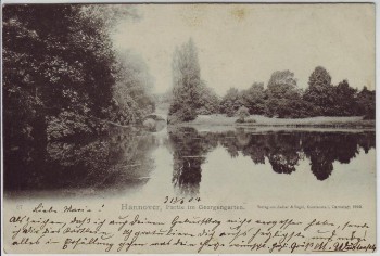 AK Hannover Partie im Georgengarten 1904