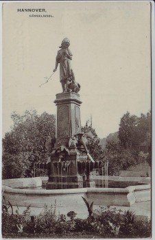 AK Hannover Gänseliesel Brunnen 1907