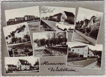 AK Mehrbild Hannover Waldheim Waldheimstraße Roßkampfstraße Liebrechtstraße 1965
