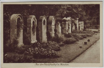 AK Hadern Großhadern Aus dem Waldfriedhof in München 1913