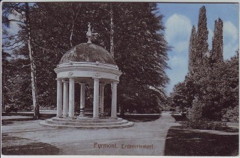 AK Bad Pyrmont Blick auf Erdbeertempel 1915
