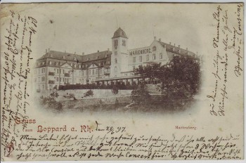 AK Gruss aus Boppard am Rhein Marienberg 1897