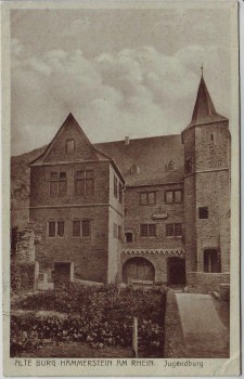 AK Hammerstein (am Rhein) Blick auf Jugendburg bei Rheinbrohl 1933