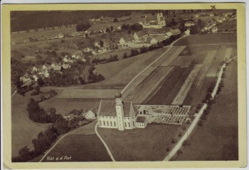 AK Rot an der Rot Luftbild Fliegeraufnahme Baden-Württemberg 1940