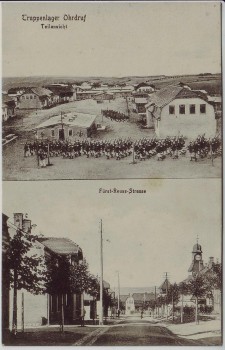 AK Truppenlager Ohrdruf Teilansicht Fürst-Reuss-Strasse 1910