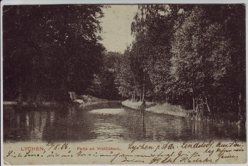 VERKAUFT !!! AK Lychen Partie am Woblitzbach 1906 VERKAUFT !!! AK Lychen Partie am Woblitzbach 1906