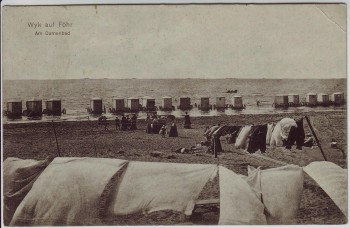 AK Wyk auf Föhr Am Damenbad 1919