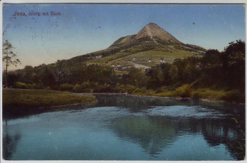 AK Jena Jenzig mit Saale 1916