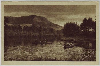AK Jena Kernberge und Saale vom Paradies 1920