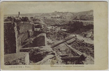 VERKAUFT !!!   AK Lehesten (Thüringer Wald) Teilansicht vom Schieferbruch 1910 RAR