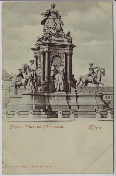 AK Wien I. Maria-Theresien-Denkmal Österreich 1900