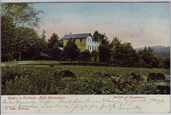 AK Hamburg Harburg Gast- und Kurhaus Zum Emmethal 1904