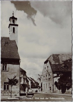 AK Foto Rothenburg/Oberlausitz Blick nach der Thälmannstraße 1962