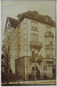 VERKAUFT !!!   AK Foto Freiburg im Breisgau Hausansicht 1911