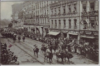 VERKAUFT !!! AK Breslau Kaisertage Die vier kaiserlichen Prinzen Wrocław Schlesien Polen 1906 RAR VERKAUFT !!! AK Breslau Kaisertage Die vier kaiserlichen Prinzen Wrocław Schlesien Polen 1906 RAR