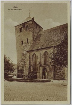 AK Stade St. Wilhadikirche Niedersachsen 1920