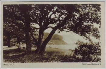 VERKAUFT !!!   AK Insel Vilm Eichen am Badestrand Putbus 1930
