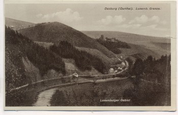 VERKAUFT !!!   AK Dasburg Ourtal Luxemburger Grenze b. Daleiden Arzfeld 1938