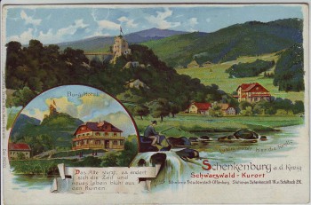 AK Litho Schenkenburg a. d. Kinzig bei Schenkenzell 1910