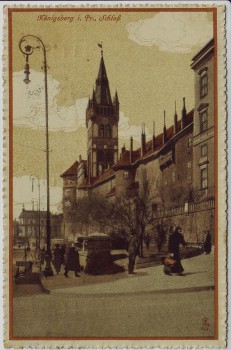 AK Königsberg Kaliningrad Калинингра́д Blick auf Schloß Ostpreußen Russland Feldpost 1916
