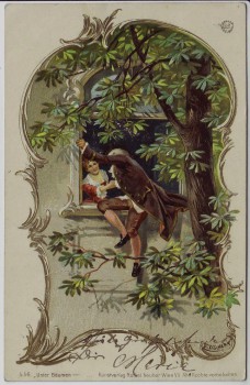 Künstler-AK Unter Bäumen Jugendstil E. Döcker Verlag Neuber Wien 1904