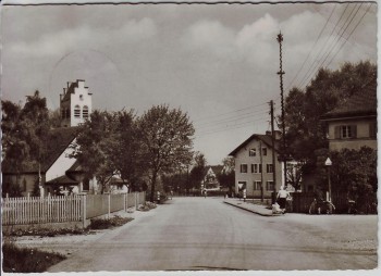 AK Foto Puchheim Blick auf Bahnhof Oberbayern 1960