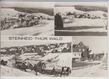 AK Mehrbild Steinheid Thüringer Wald bei Neuhaus am Rennweg 1974