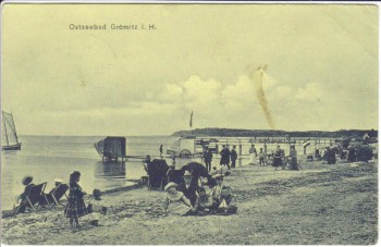 AK Ostseebad Grömitz in Holstein Strandleben 1909