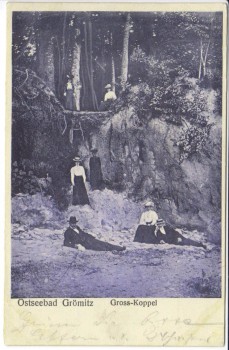 AK Ostseebad Grömitz in Holstein Groß-Koppel mit Menschen 1908