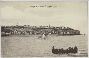 AK Helgoland vom Dampfer aus 1907