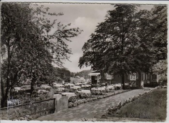 VERKAUFT !!!   AK Foto Wuppertal Barmen Hatzfeld Blick auf Waldrestaurant Haus Wiesental 1960